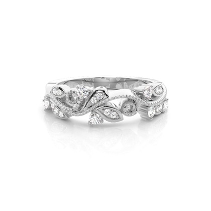 Prong Set Diamond Half Eternity Ring