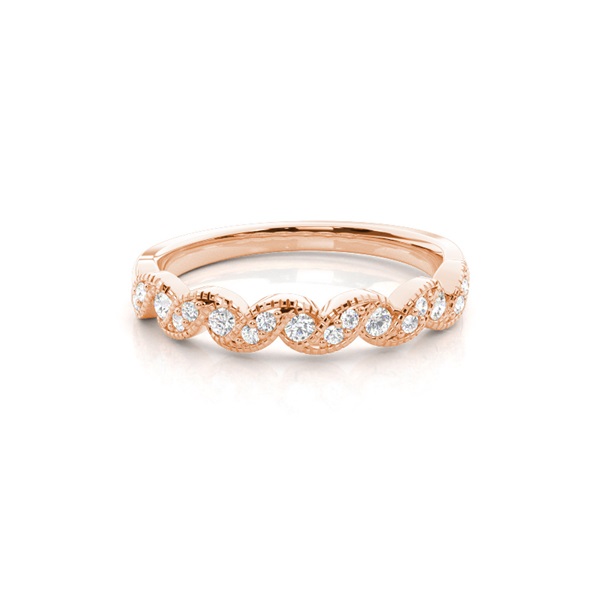 Prong Set Diamond Half Eternity Ring