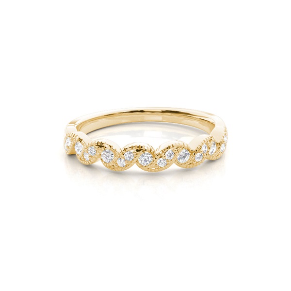 Prong Set Diamond Half Eternity Ring
