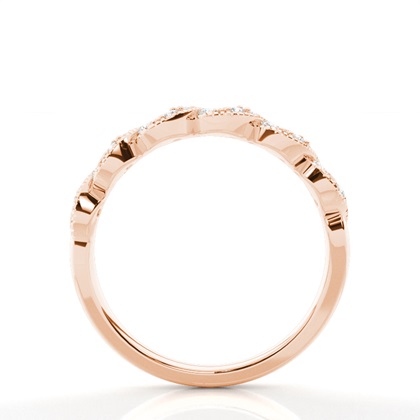 Prong Set Diamond Half Eternity Ring