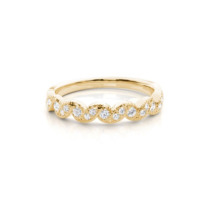 Prong Set Diamond Half Eternity Ring