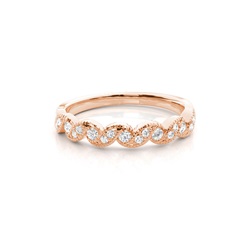 Prong Set Diamant Halb Ewigkeit Ring
