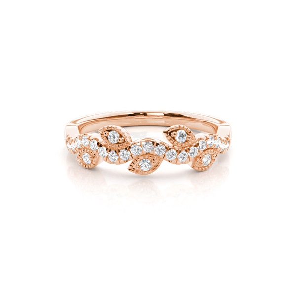 Prong Set Diamond Half Eternity Ring