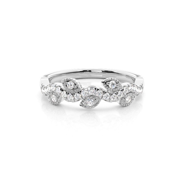 Prong Set Diamond Half Eternity Ring
