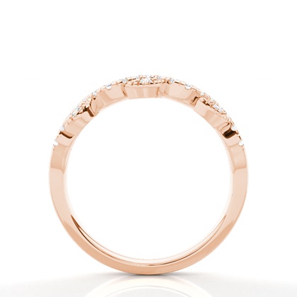 Prong Set Diamond Half Eternity Ring