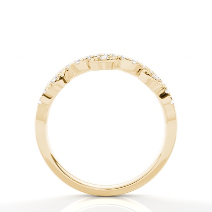 Prong Set Diamant Halb Ewigkeit Ring