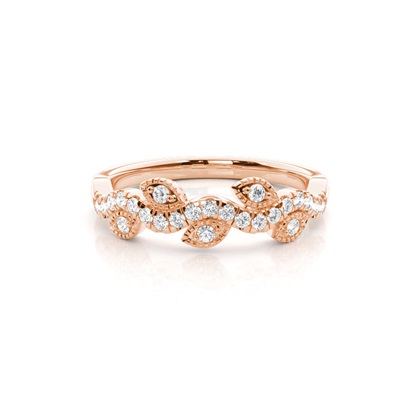 Prong Set Diamond Half Eternity Ring