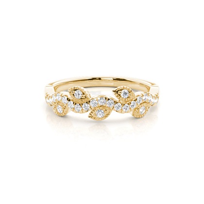 Prong Set Diamond Half Eternity Ring
