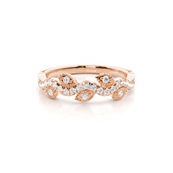 Prong Set Diamant Halb Ewigkeit Ring