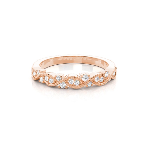 Prong Set Diamond Half Eternity Ring