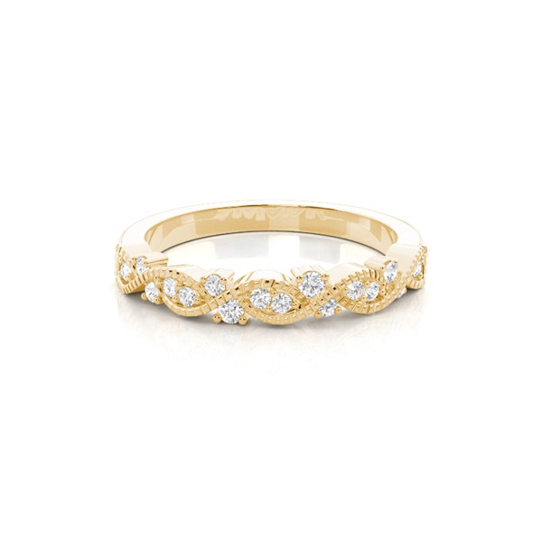 Prong Set Diamond Half Eternity Ring