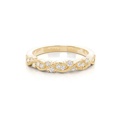 Prong Set Diamond Half Eternity Ring