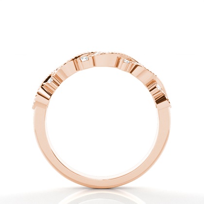 Prong Set Diamond Half Eternity Ring