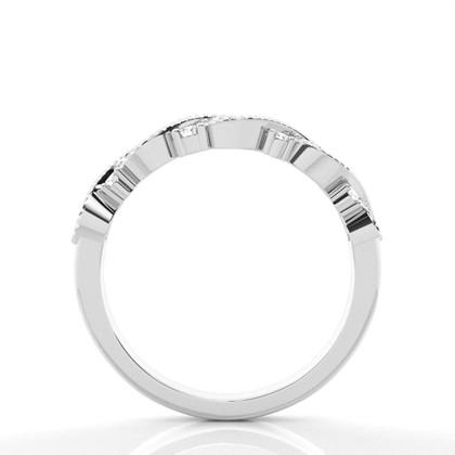 Prong Set Diamant Halb Ewigkeit Ring