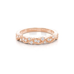 Prong Set Diamond Half Eternity Ring