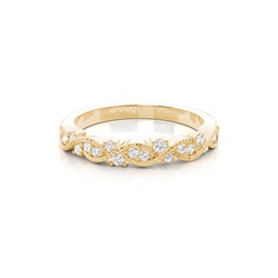 Prong Set Diamond Half Eternity Ring