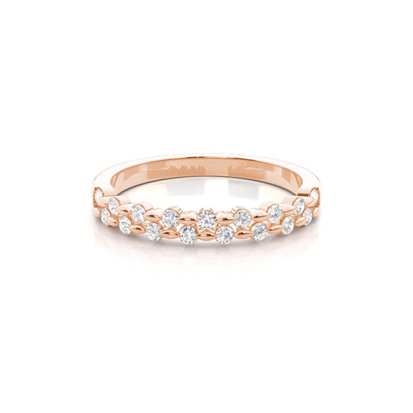 Channel Set Diamond Half Eternity Ring