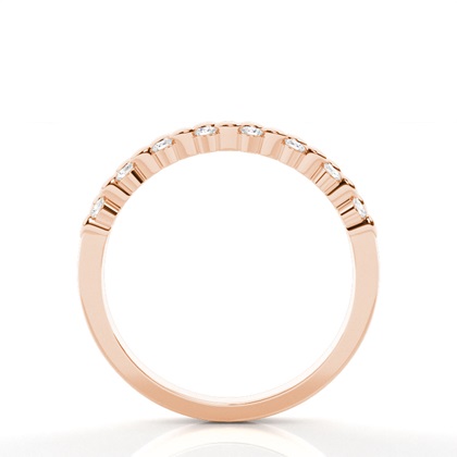 Channel Set Diamond Half Eternity Ring