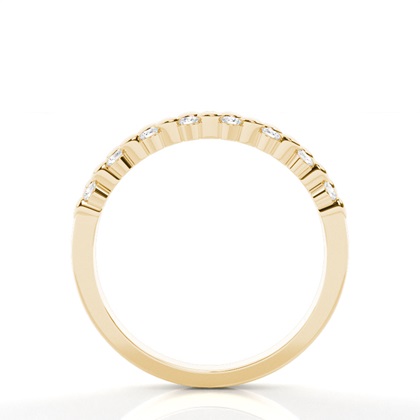 Kanalsatz Diamant Halb Ewigkeit Ring