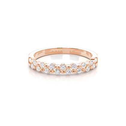 Channel Set Diamond Half Eternity Ring