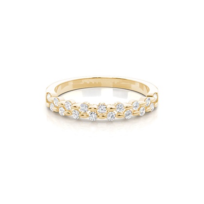 Channel Set Diamond Half Eternity Ring