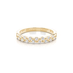 Channel Set Diamond Half Eternity Ring