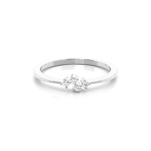 Prong Set Diamond Half Eternity Ring