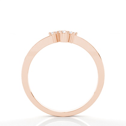 Prong Set Diamond Half Eternity Ring