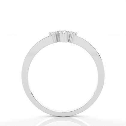Prong Set Diamant Halb Ewigkeit Ring