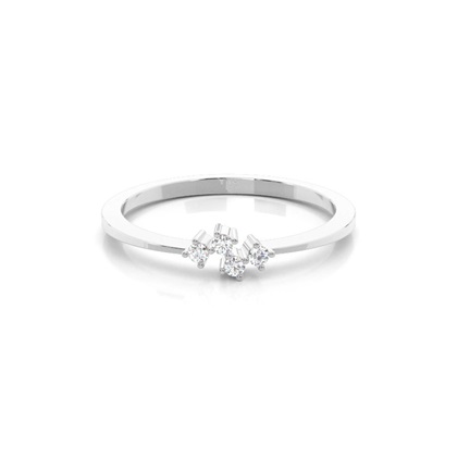 Prong Set Diamond Half Eternity Ring