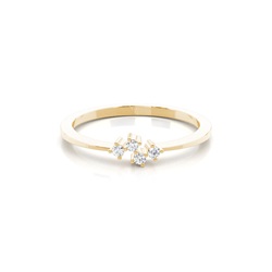 Prong Set Diamond Half Eternity Ring