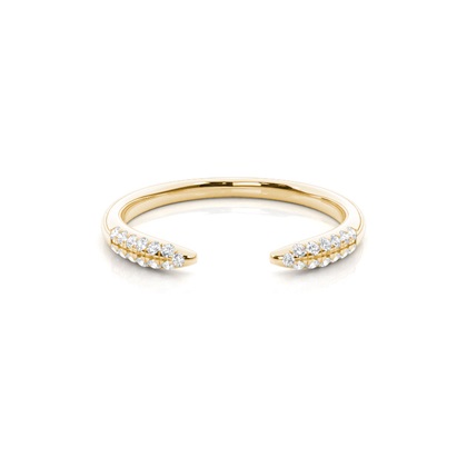 Micro Prong Set Diamond Half Eternity Ring