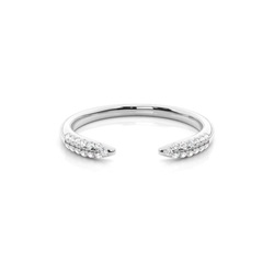 Micro Prong Set Diamond Halter Ewigkeit Ring
