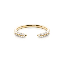 Micro Prong Set Diamond Half Eternity Ring