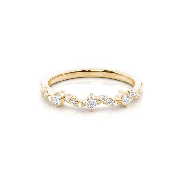 Prong Set Diamond Half Eternity Ring