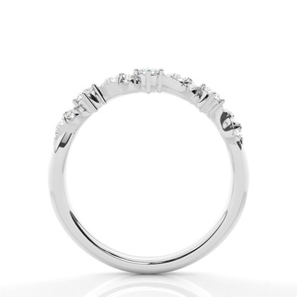 Prong Set Diamond Half Eternity Ring