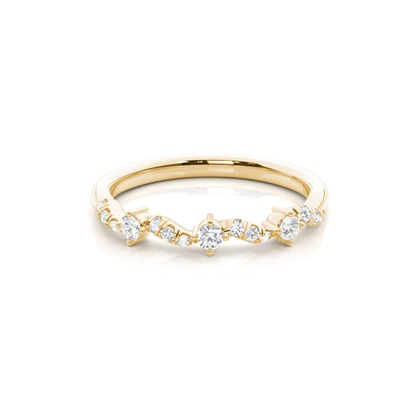Prong Set Diamond Half Eternity Ring