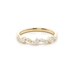 Prong Set Diamond Half Eternity Ring