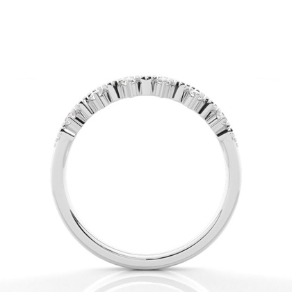 Prong Set Diamant Halb Ewigkeit Ring