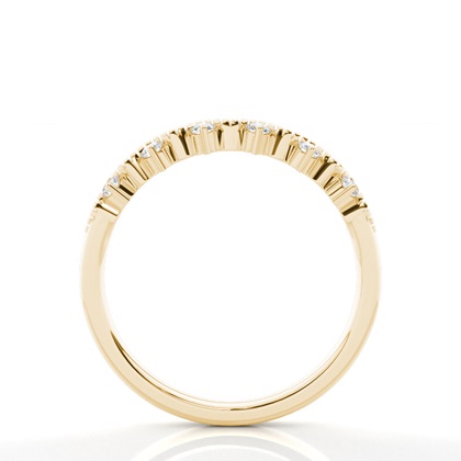 Prong Set Diamant Halb Ewigkeit Ring