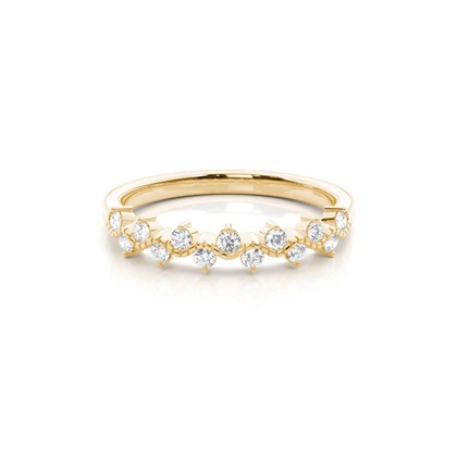 Prong Set Diamond Half Eternity Ring