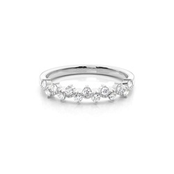 Prong Set Diamant Halb Ewigkeit Ring