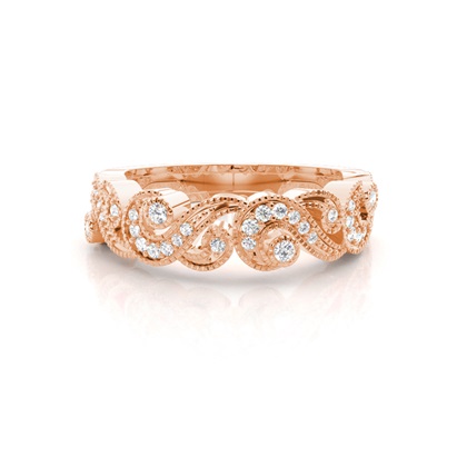 Prong Set Diamond Half Eternity Ring