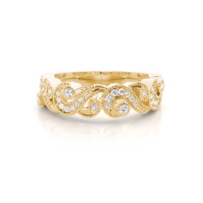 Prong Set Diamond Half Eternity Ring
