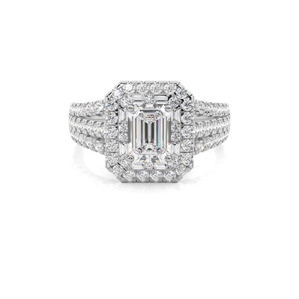 Smaragd Diamantverlobungsringe Verlobungsringe