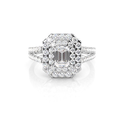 Smaragd Diamantverlobungsringe Verlobungsringe