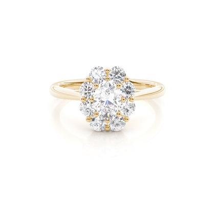 Oval Yellow Gold Diamond Jewellery Gifts