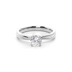 Diamant Verlobungsring in einer Krappenfassung
