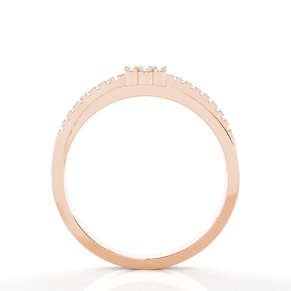 Rose Gold Promise Diamond Rings