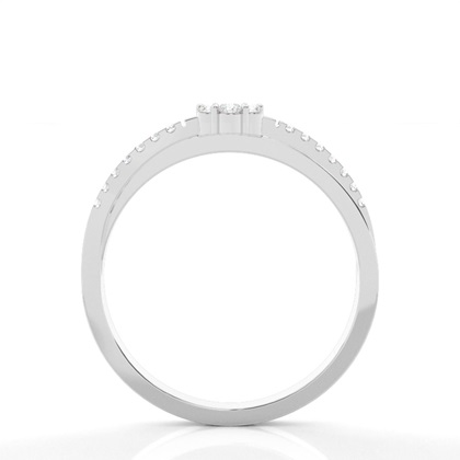 Micro Prong Setting Round Diamond Everyday Ring